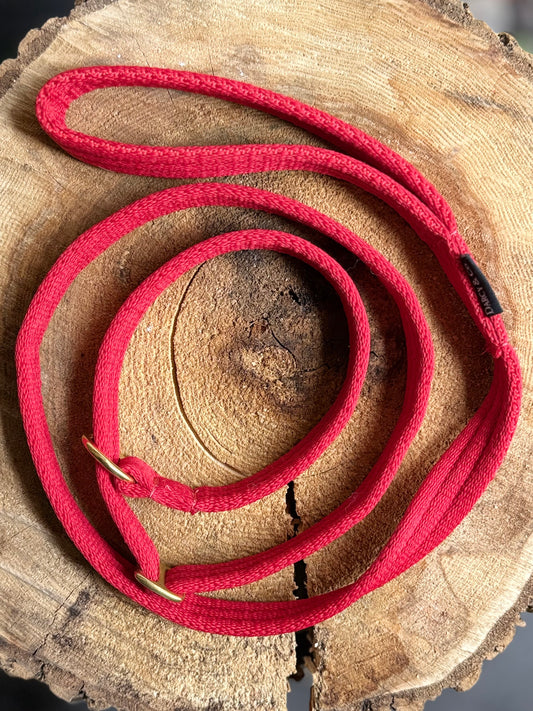 Air Webbing Flat Slip Lead | 150cm | Solid Brass Hardware
