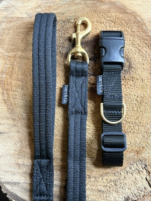 2 Metre Air Webbing Double Ended Multi D-Ring Dog Lead | Solid Brass Hardware