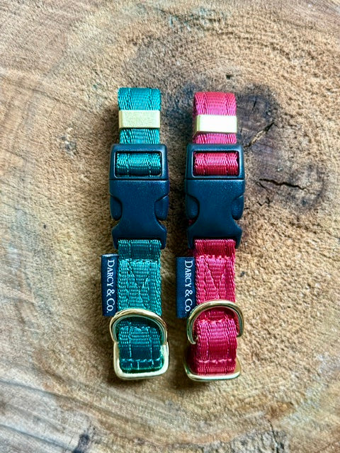 Smart Cushion Dog Collar | Solid Brass Hardware