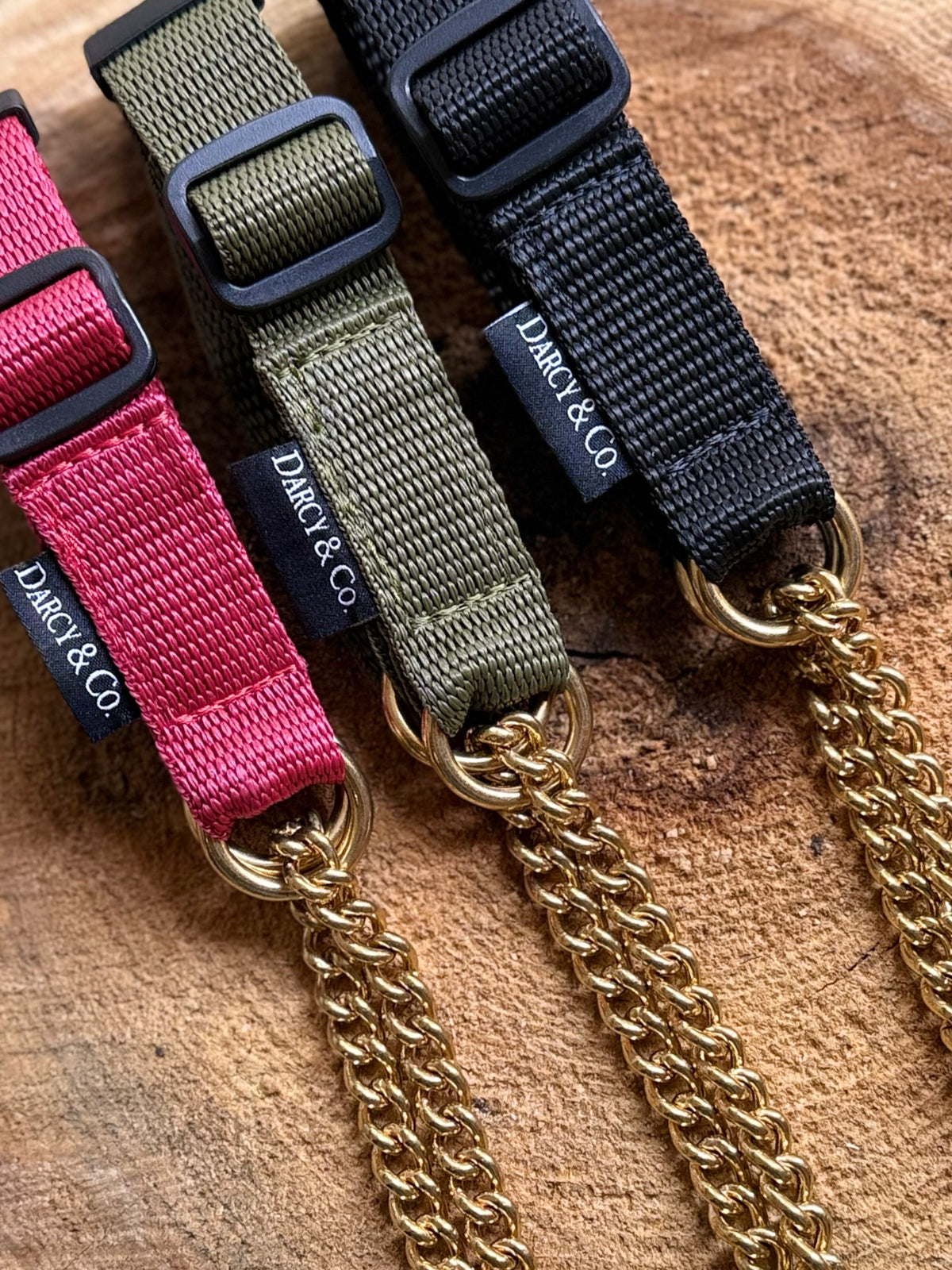 Smart Half Check Chain Dog Collar | Solid Brass | Adjustable