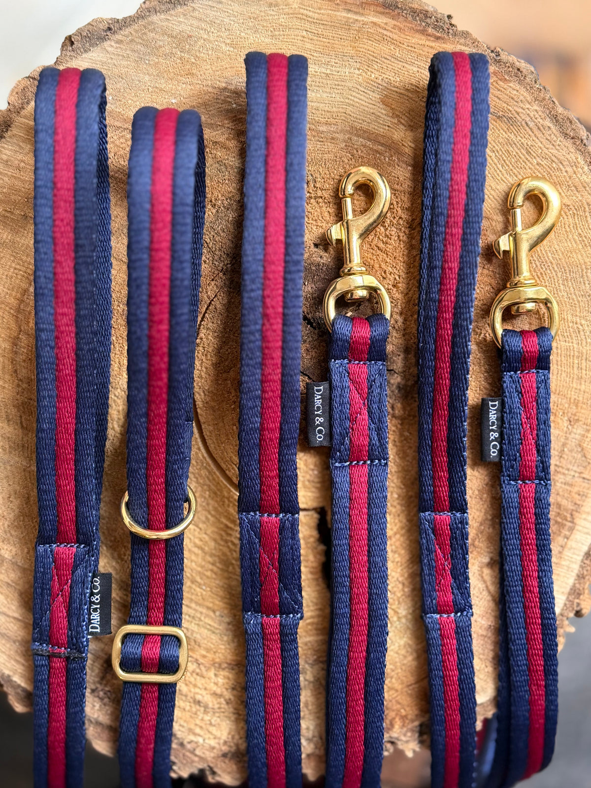 Air Webbing Flat Slip Collar | Solid Brass Hardware