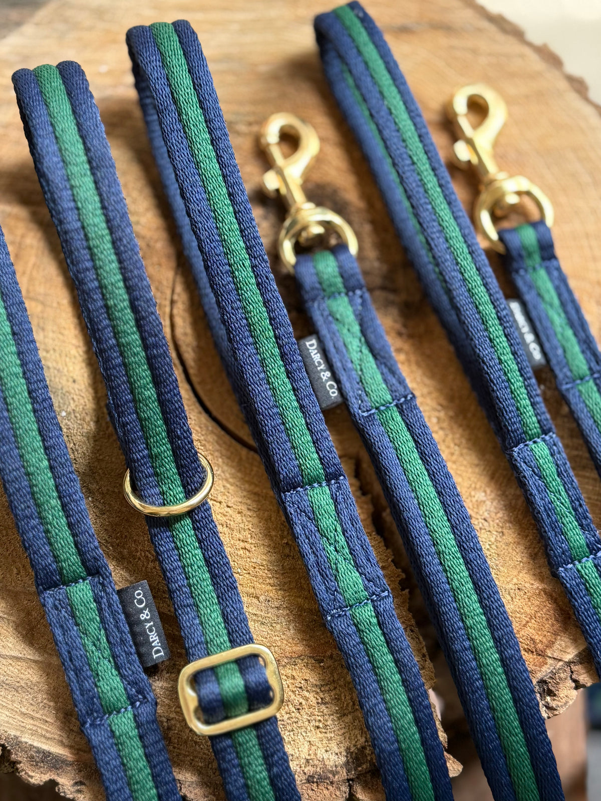 Air Webbing Flat Slip Collar | Solid Brass Hardware