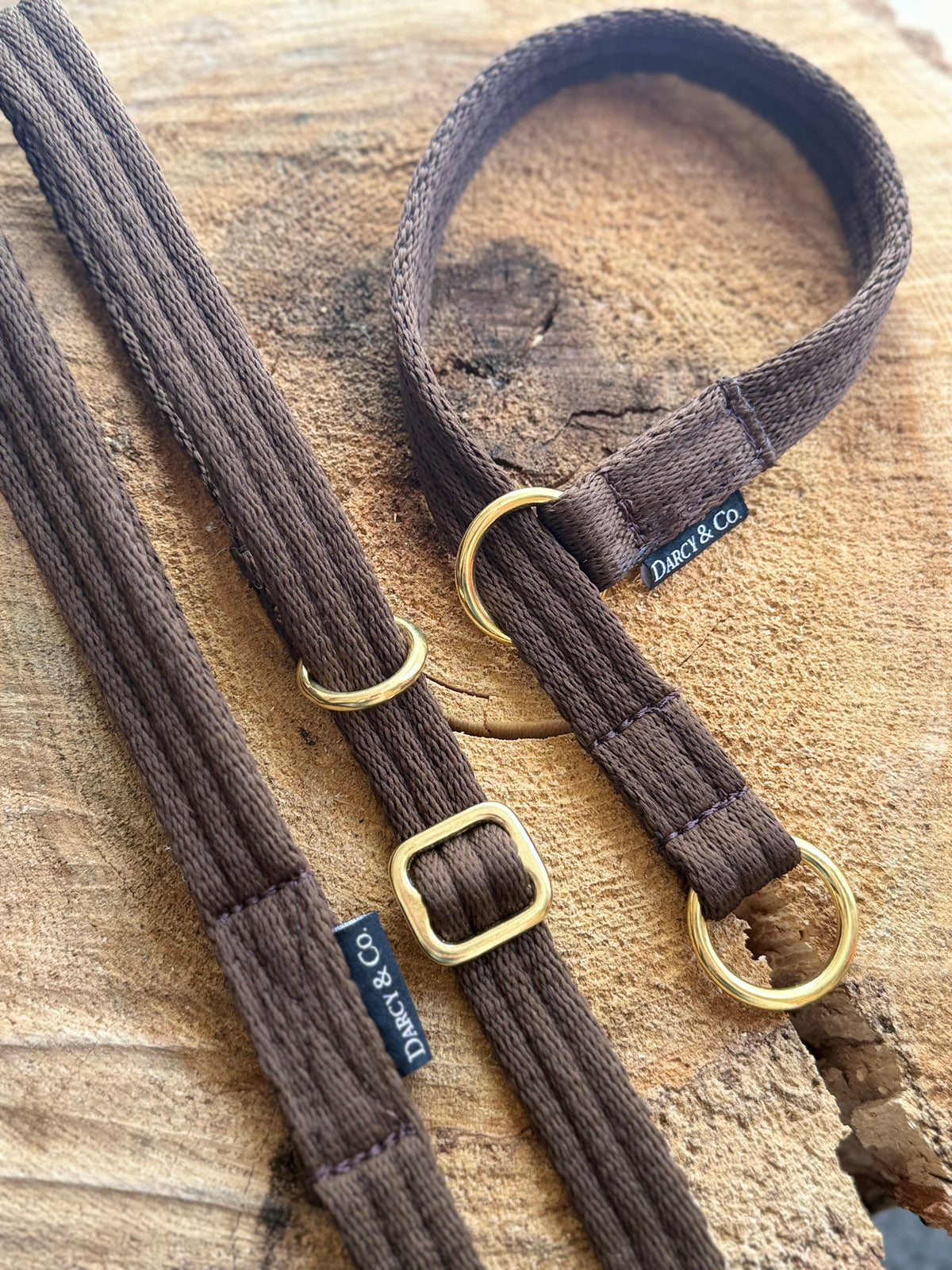 Air Webbing Flat Slip Lead | 150cm | Solid Brass Hardware