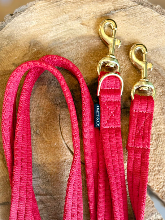 3 Metre Air Webbing Double Ended Multi Knot Dog Lead | Concealed Handle | Solid Brass Hardware